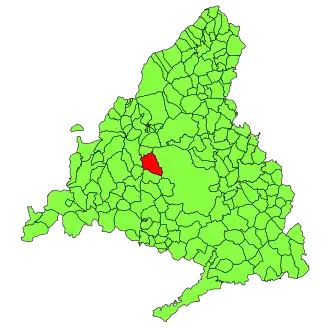 Kaart van Las Rozas de Madrid