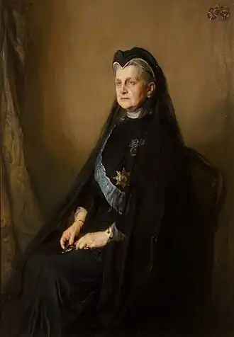 Portret van koningin Olga van Griekenland (1914), Philip Alexius de László, privé collectie