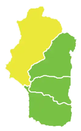 Latakia District binnen Latakia gouvernement