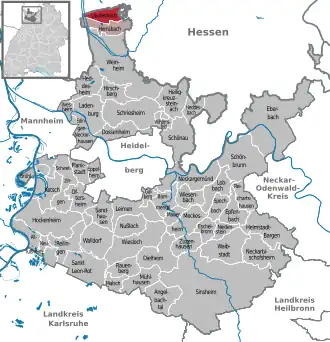 Kaart van Laudenbach