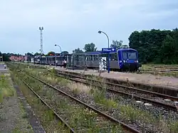 Een regionale trein in station Lauterbourg