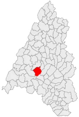 Kaart van Lăzăreni