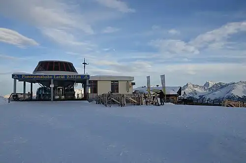 Bergstation van de Lazidbahn.