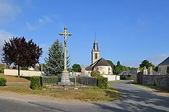 Calvarie, Oorlogsmonument en kerk Notre-Dame-de-l'Assomption