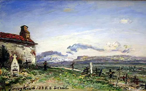 Le cimetière de Balbins (1888)
