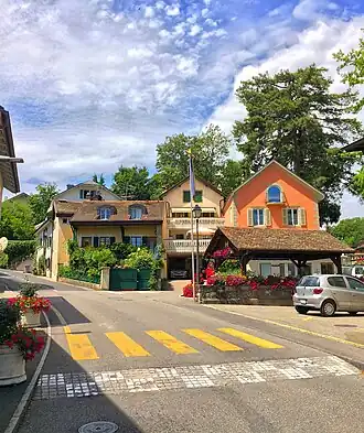 Zicht op Pregny-Chambésy