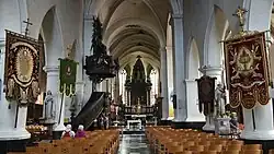 Interieur van de kerk