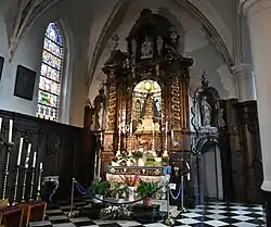 Het genadebeeld van Onze-Lieve-Vrouw van Lebbeke in het noordelijk transept