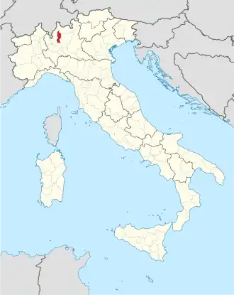 Kaart met ligging provincie