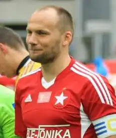 Głowacki als speler van Wisła Kraków in 2015
