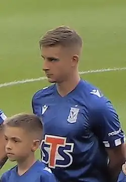 Skóraś als speler van Lech Poznań in 2022