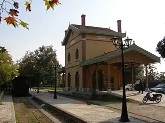 Het station van Ano Lechonia.