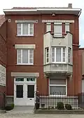 Art deco-getint enkelhuis, breedhuis jaren 1930