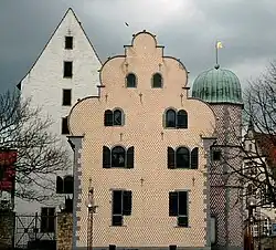 De Ledenhof, tussen de Catharinakerk en het Schloss (universiteit)