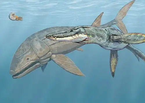 Liopleurodon en Leedsichthys