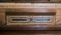 Opschrift van vervaardiger J.A. Blickman