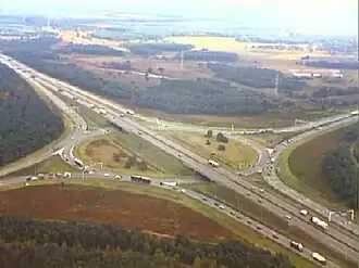 Knooppunt Leenderheide in 1993.[6]