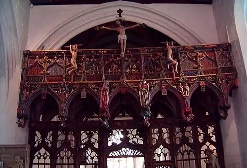 Doksaal in de Chapelle Saint-Fiacre