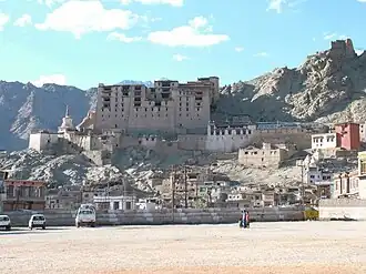 Het paleis in Leh, gebouwd door Sengge Namgyal