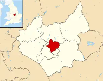 Kaart van Leicester