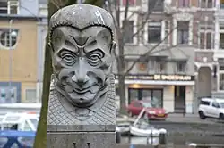 Buste van Herman Heijermans (1929), Leidsebosje, Amsterdam
