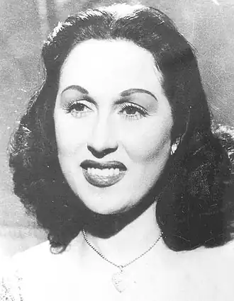 Leila Mourad in de jaren '50.