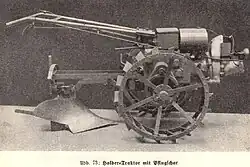 Enkelasser met kantelploeg