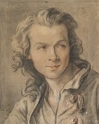 Portret van Falconet door Jean-Baptiste Lemoyne