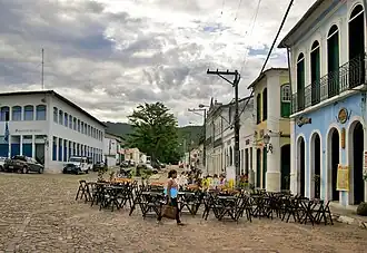Het plein praça Horácio de Matos in Lençóis
