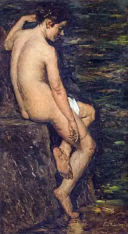 Lena (zittend naakt)