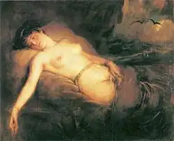 Liegender weiblicher Nackt, 1902, Stãdtische Galerie im Lenbachhaus, München