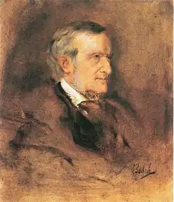 Portret van Richard Wagner, 1882, Städtische Galerie im Lenbachhaus, München