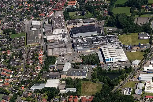 Folie-fabriek Bischof + Klein op industrieterrein Lohesch in Lengerich