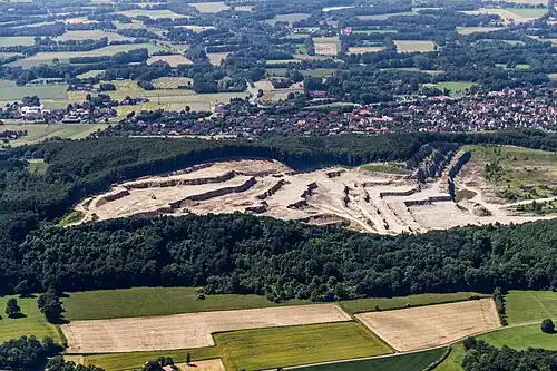 Kalksteengroeve in Lengerich