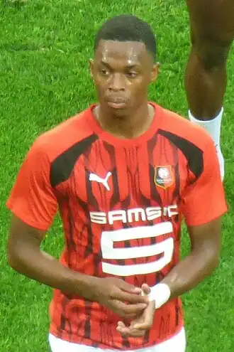 Belocian in 2023 als speler van Stade Rennais