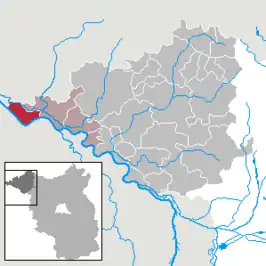 Kaart van Lenzerwische