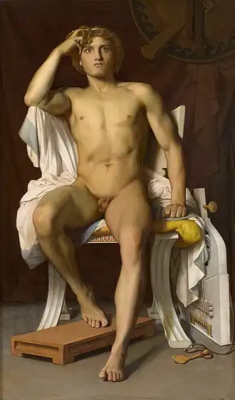De toorn van Achilles, geschilderd door François-Léon Benouville (Musée Fabre), 1847.