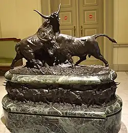 Combat de taureaux dans la campagne romaine (1878)