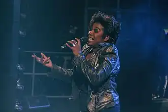 Leona Philippo tijdens de Gouden Pijl (2014)