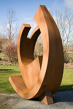Scarlatti (2006) van Leonard Wübbena in Skulpturengarten Funnix (Wittmund)Nedersaksen, Duitsland