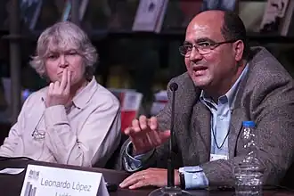 Leonardo López Luján (rechts) in Buenos Aires, Argentinië, 2 mei 2015.