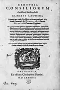 Centuria consiliorum, 1584