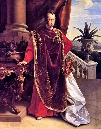 Ferdinand I in de mantel van de Orde van het Gulden Vlies
