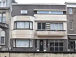 Modernistisch huis, getekend door C. Sol.