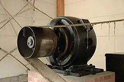 Leren aandrijfriem aan elektromotor