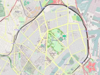 Spoorlijn Lersøen - Østerport op de kaart