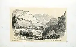 Les Eaux Chaudes door Eugène de Malbos in 1843