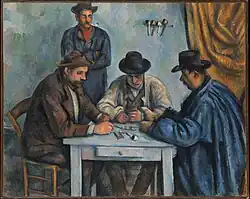 Les joueurs de cartes, 1890-1892, Metropolitan Museum of Art, New York, 64,5x81,9&nbsp;cm.