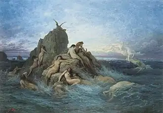 De Oceaniden, door Gustave Doré