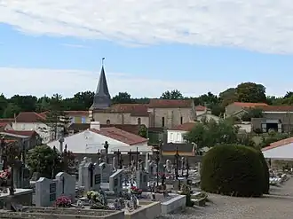 Gezicht op Les Pineaux